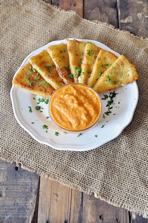 fried-manchego-cheese-with-romesco-sauce-spain image