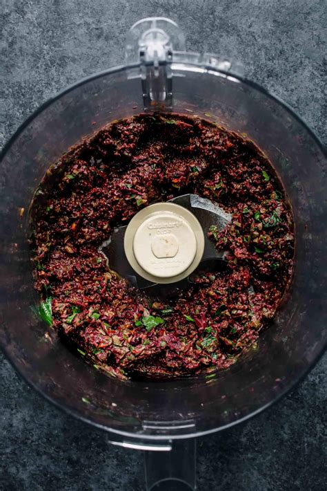 easy-olive-spread-how-to-make-olive-tapenade image