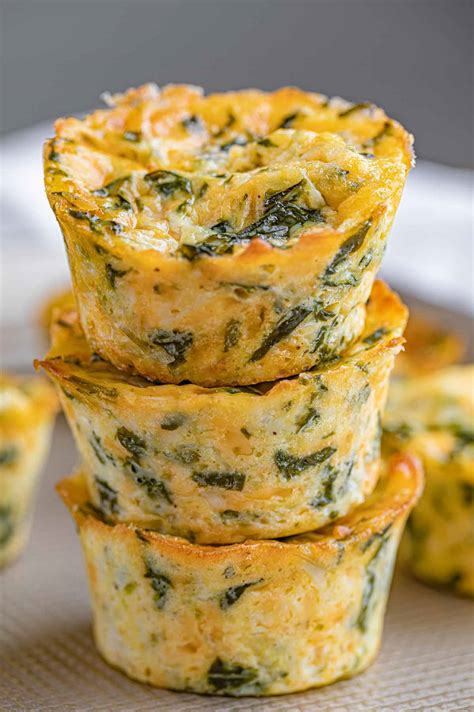 mini-spinach-frittatas-with-parmesan-cheese-cooking image
