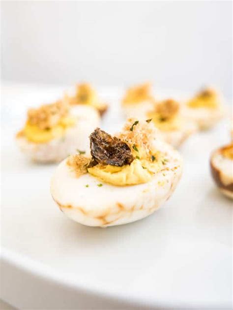 chinese-deviled-eggs-with-pork-floss-and-nori-seaweed image