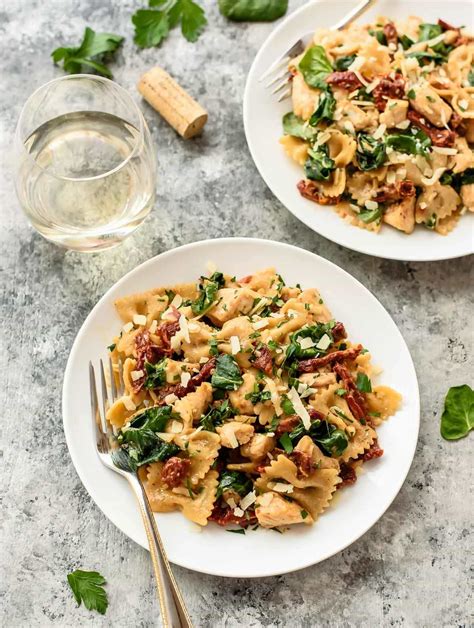 sun-dried-tomato-pasta-with-chicken-20-minute-meal image