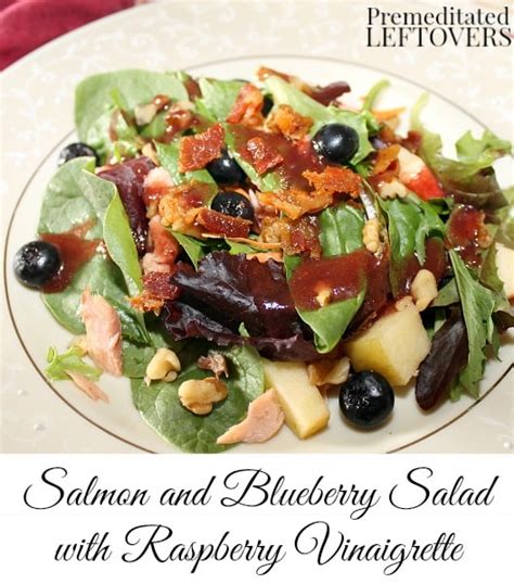 salmon-and-blueberry-salad-with-raspberry-vinaigrette image
