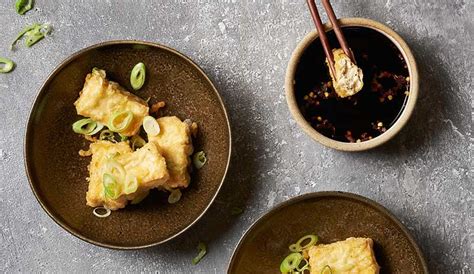 tempura-tofu-with-ponzu-dipping-sauce-vegan-food image