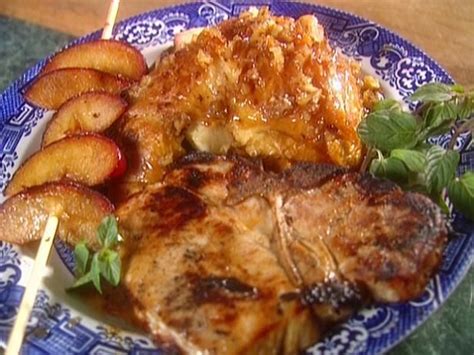 croissant-french-toast-stuffed-with-grilled-peaches image