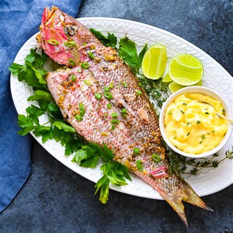 caribbean-grilled-yellowtail-snapper-recipe-with-easy-aioli image