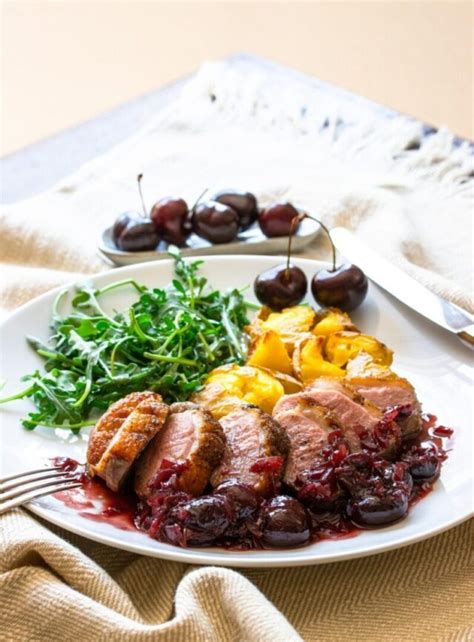 duck-breast-with-port-and-cherry-sauce-giangis-kitchen image