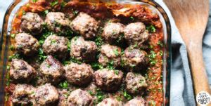spaghetti-squash-meatball-casserole-chelsea-joy image
