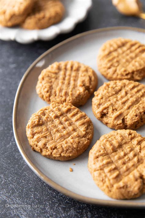 4-ingredient-healthy-peanut-butter-cookies-gluten-free image
