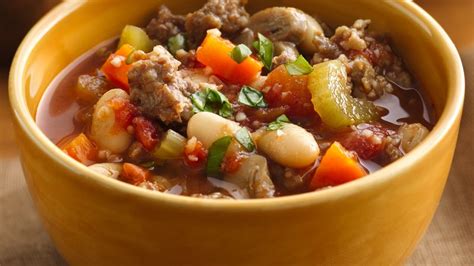 tuscan-sausage-and-bean-stew-recipe-pillsburycom image