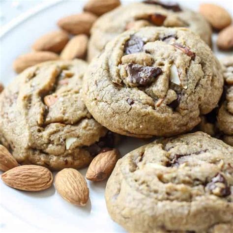 salted-dark-chocolate-chunk-almond-cookies-fit image