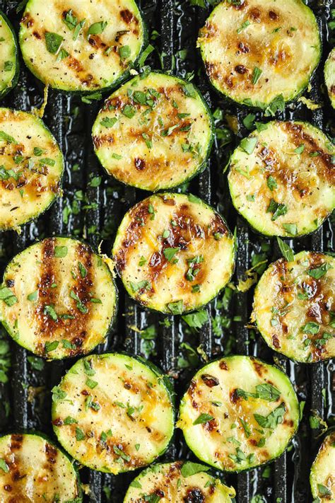 grilled-lemon-garlic-zucchini-damn-delicious image