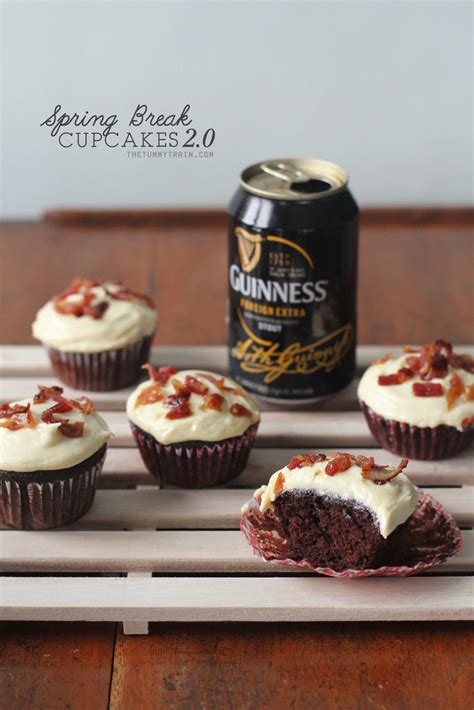 chocolate-beer-batter-cupcakes-with-maple-bacon image