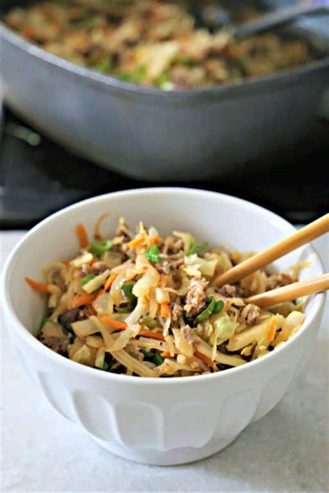 pork-egg-roll-in-a-bowl-recipe-southern-kissed image
