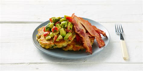 corn-fritters-with-bacon-and-avocado-salsa-iqs image