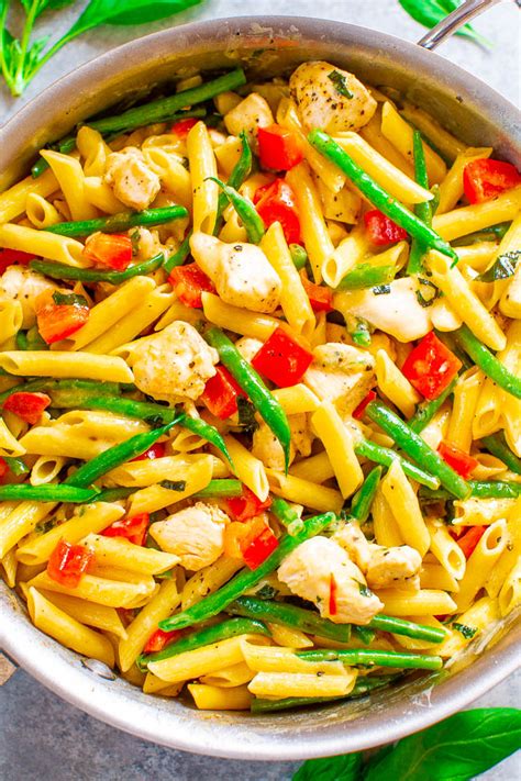 quick-asiago-chicken-pasta-recipe-averie-cooks image