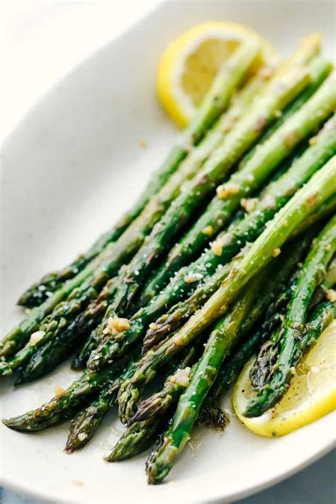 roasted-lemon-honey-garlic-asparagus-the image
