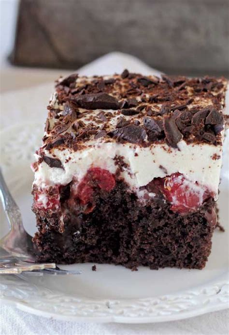 black-forest-poke-cake-recipe-flavorite image