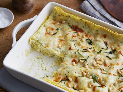 bianca-lasagna-with-pesto-recipe-kelsey-nixon image