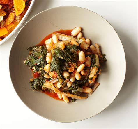 braised-swiss-chard-and-cannellini-beans-lidia image