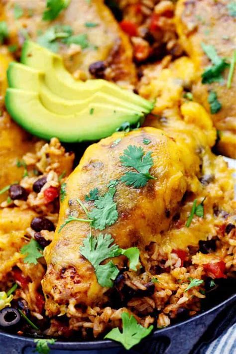cheesy-fiesta-chicken-and-rice-skillet image