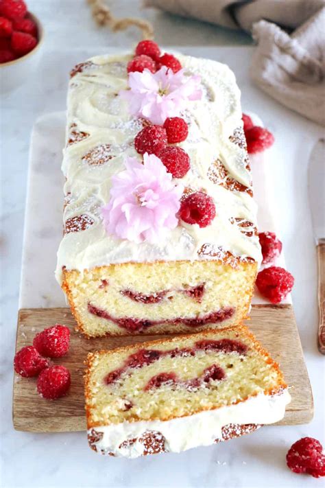 white-chocolate-raspberry-marble-cake-dels-cooking image
