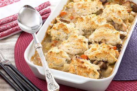 chicken-drop-biscuit-casserole-with-cremini image