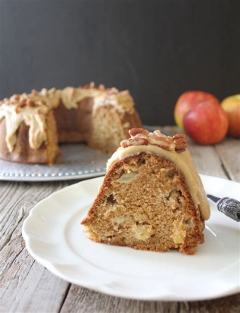 spiced-apple-cake-with-eggnog-sauce-keeprecipes image