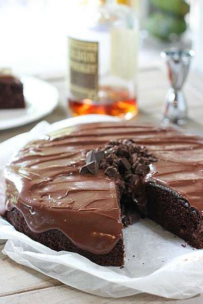 double-chocolate-whiskey-cake-with-whiskey-ganache image