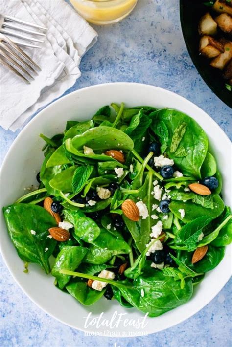 the-perfect-sunday-brunch-blueberry-spinach-salad image