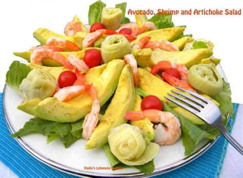 avocado-shrimp-and-artichoke-salad-hadias image