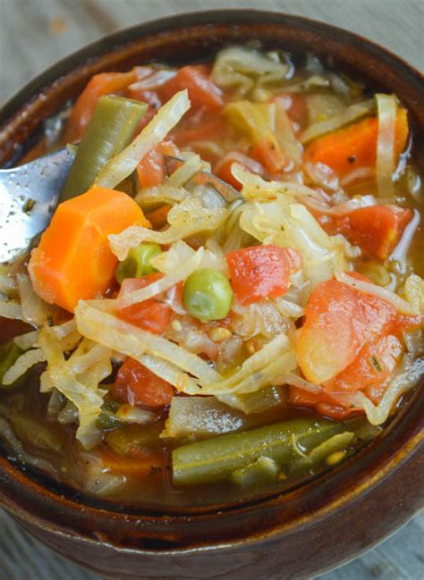 healthy-low-calorie-cabbage-soup-with-vegetables image