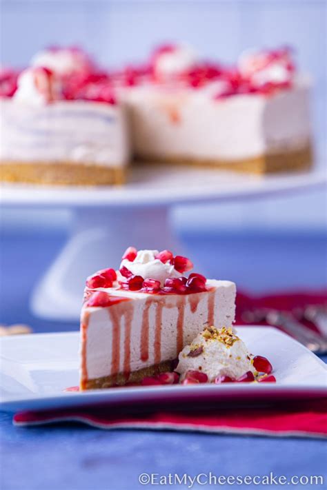 no-bake-pomegranate-cheesecake-eat-my-cheesecake image