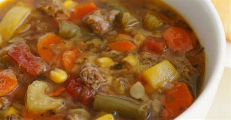 10-best-vegetable-beef-soup-crock-pot-with-cabbage image