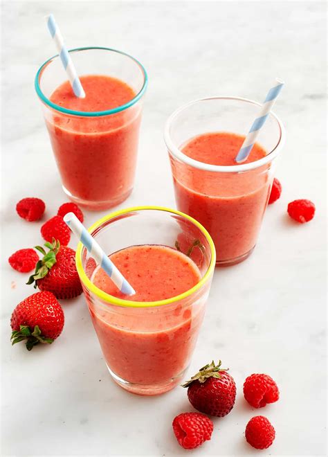 strawberry-banana-smoothie-recipe-love-and-lemons image