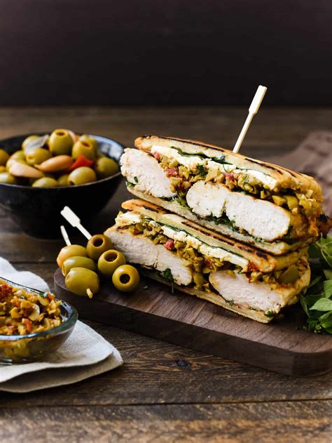 olive-brined-chicken-sandwich-with-olive-tapenade image