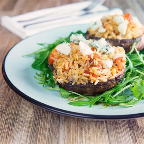 easy-stuffed-mushrooms-with-roasted-red-pepper image