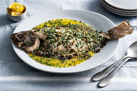 a-baked-whole-flounder-recipe-with-herb-butter-that image