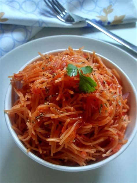 tomato-garlic-vermicelli-recipe-spoons-of-flavor image