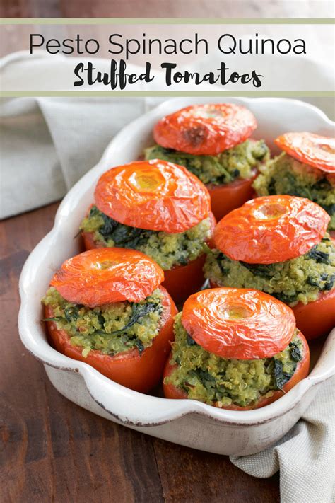 vegan-pesto-quinoa-stuffed-tomatoes-stacey-homemaker image