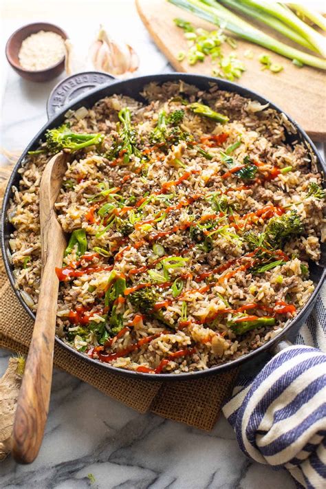 one-pot-ground-beef-and-broccoli-with-rice-a-saucy image