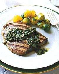 tuna-steaks-with-lemon-caper-sauce-food-wine image