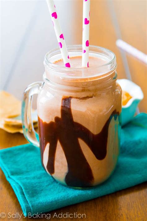 chocolate-peanut-butter-protein-smoothie-sallys image