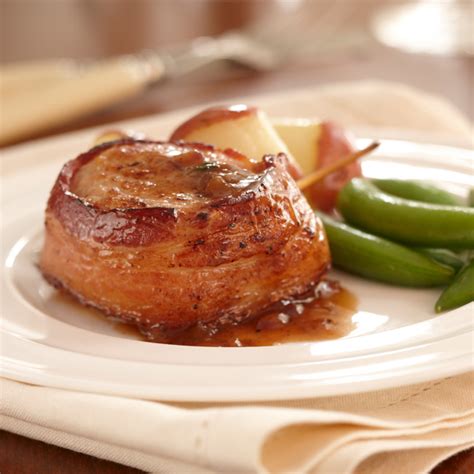 bacon-wrapped-pork-medallions-with-port-sauce image