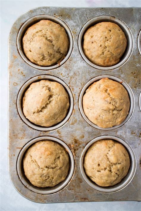 moist-banana-muffins-recipe-made-with-yogurt-healthy image