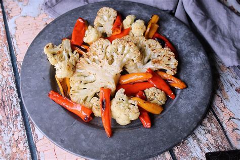 roasted-cauliflower-with-sweet-mini-peppers image