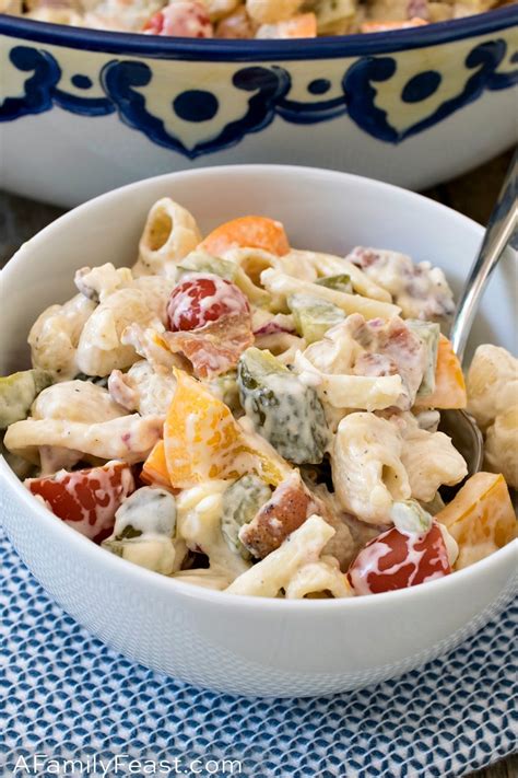 dill-pickle-bacon-ranch-pasta-salad-a-family-feast image