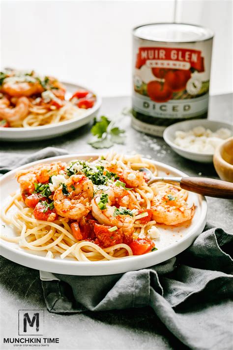 quick-shrimp-tomato-pasta-recipe-munchkin-time image