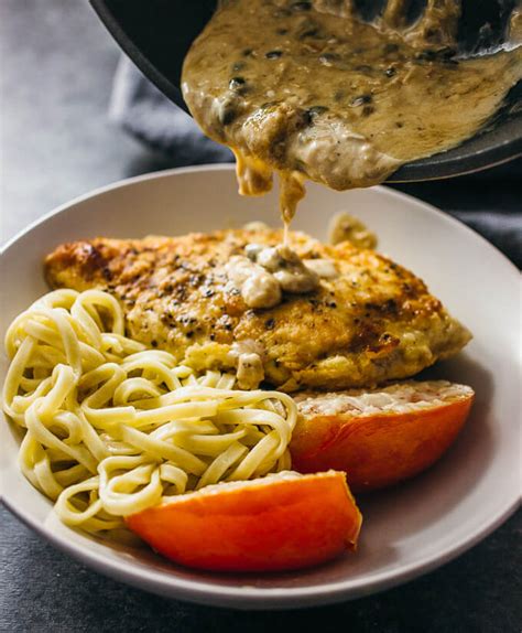 roasted-chicken-with-creamy-caper-sauce-savory-tooth image