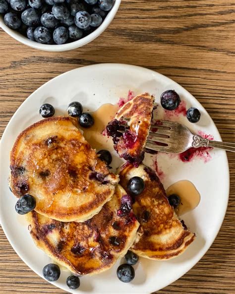 blueberry-pancakes-the-easiest-fluffiest-recipe-kitchn image