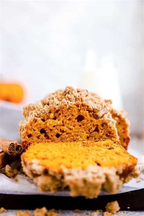pumpkin-bread-with-cinnamon-pecan-streusel-savory image